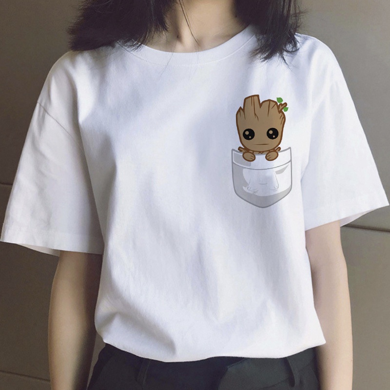 Harajuku Kawaii T-Shirt para Crianças, Anime Imprimir Roupas para Meninas,  Bonito T-Shirt para Criança, Top Elegante, Roupas Unissex para o Verão, Eu  Sou Groot, Nova Chegada - AliExpress
