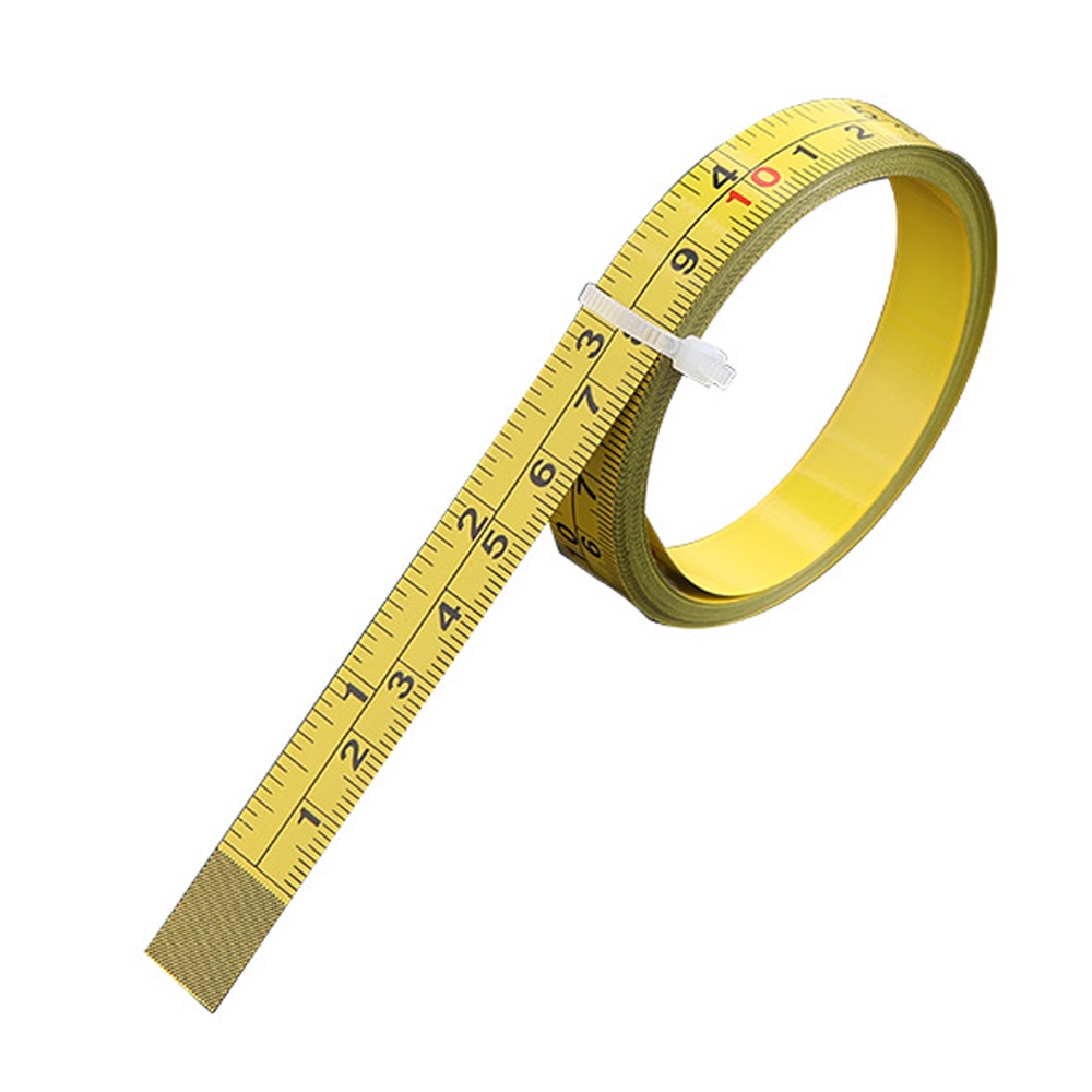 200cm Self-Adhesive Measuring Tape Steel Ruler mm/inch for Workbench Saw  Table