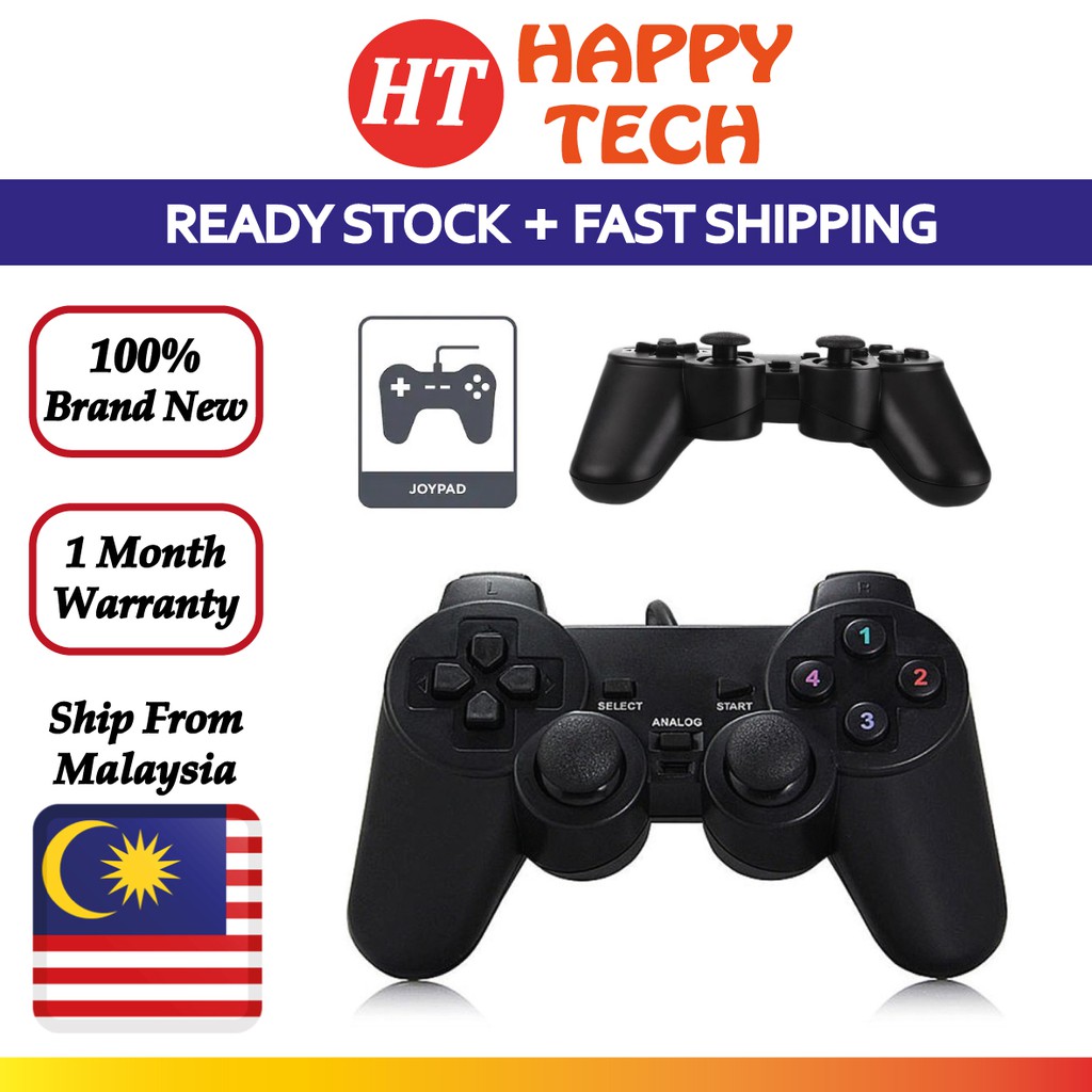 Wired USB Gamepad Vibration Controller Joystick Joypad for PC Computer ...