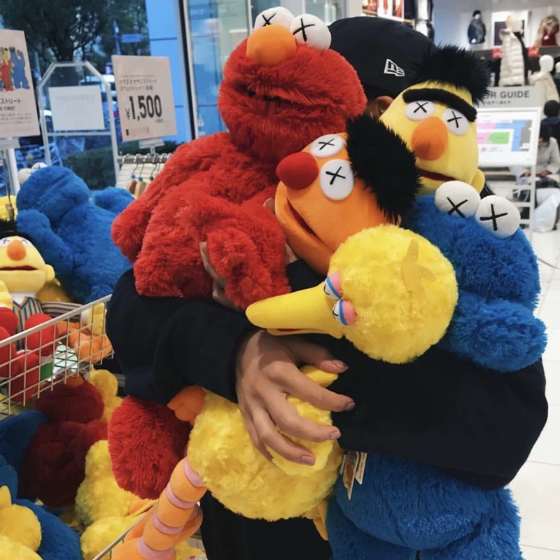 Kaws sesame street elmo 2024 plush