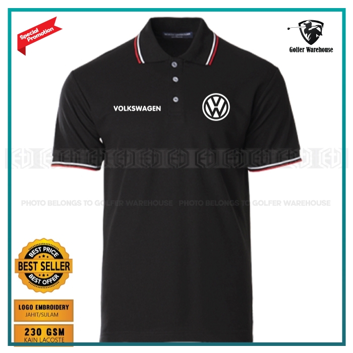 GN Polo T Shirt Retro VW Volkswagen Embroidery Beetle Golf TFSI Turbo ...