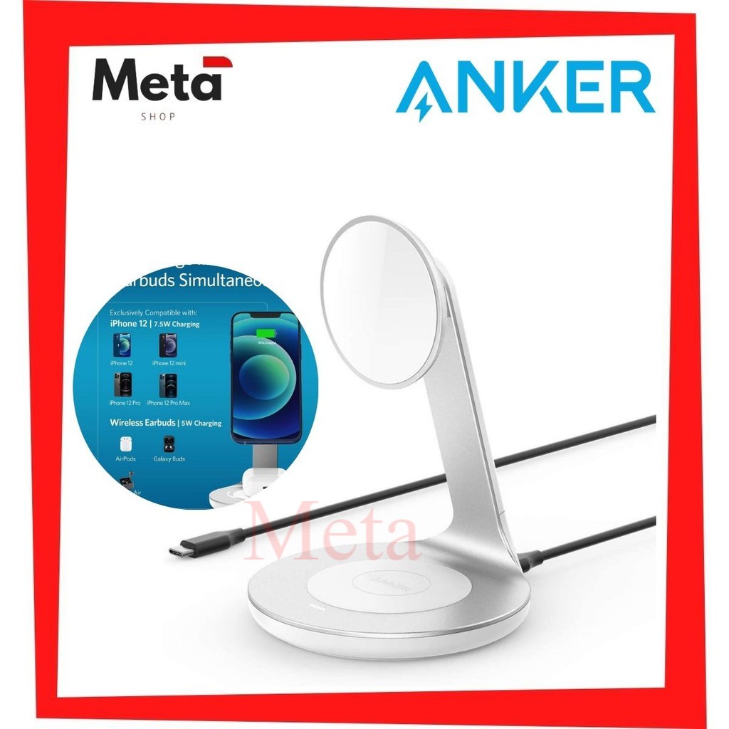 Anker A2561 PowerWave 2in1 Stand with 4 ft USBC Cable