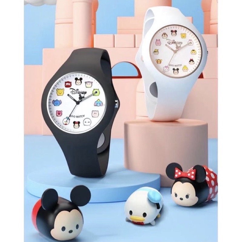 Ready Stock Disney Watch Disneyland Watch Analog Watch Black and White Tsum tsum Shopee Malaysia