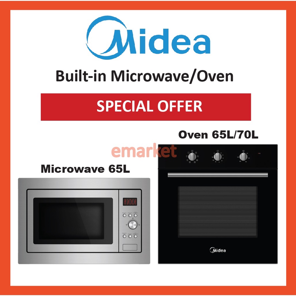 Midea 25L BuiltIn Microwave Oven With Grill MBM1925B / Midea 65L