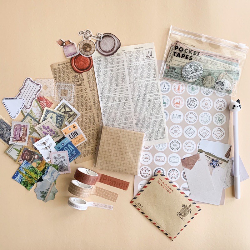 Vintage Journal Set (Ready Stock) | Shopee Malaysia