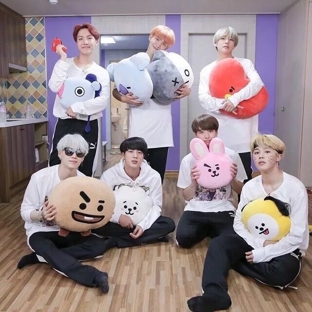 KPOP BTS Bangtan boys bt21 Pillow cushion Plush Toy Doll Shopee Malaysia