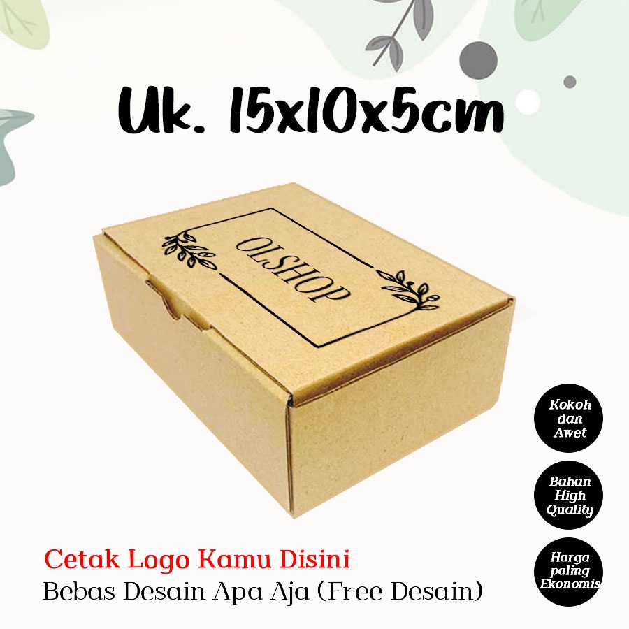 (+ Sablon) Custom Cardboard Uk. 15x10x5 CM/Cardboard Packing Souvenirs ...