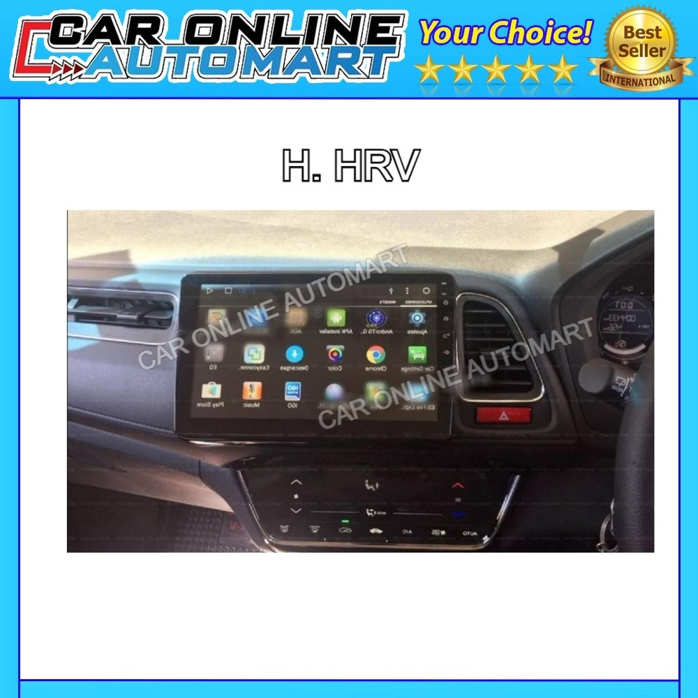 HONDA HRV 2015-2019 BIG SCREEN ANDROID 12 MEDIA PLAYER WITH CASING ( No ...