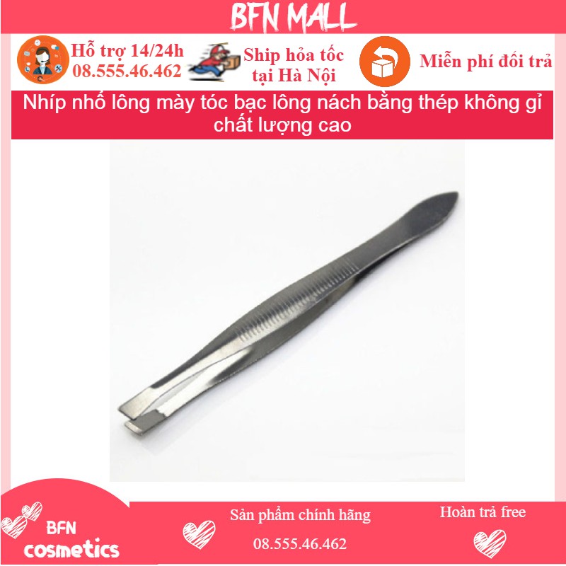 High quality stainless steel armpit gray hair brow tweezers Shopee