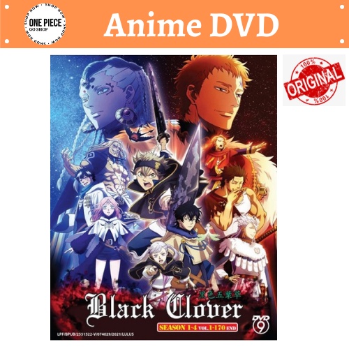 Black Clover Season 1-4 (Vol. 1-170 End) Anime DVD with English hotsell Dubbed