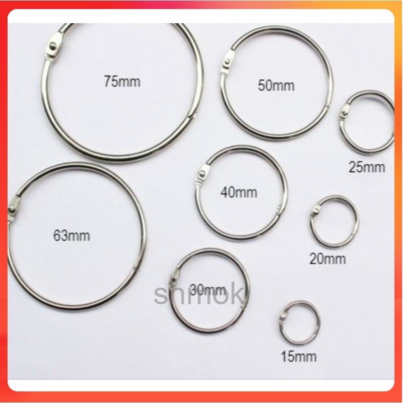 NISO CINCIN BESI / NISO CARD RING (15mm/20mm/25mm/32mm/38mm/50mm63mm ...