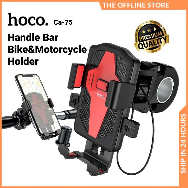 Hoco CA73 Universal Phone Holder Bike Bicycle and Motorcycle Phone ...