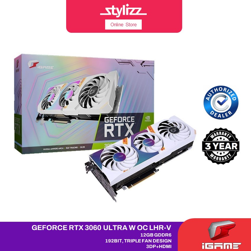 COLORFUL iGame GeForce RTX 3060 Ultra W OC 12GB L-V DDR6X