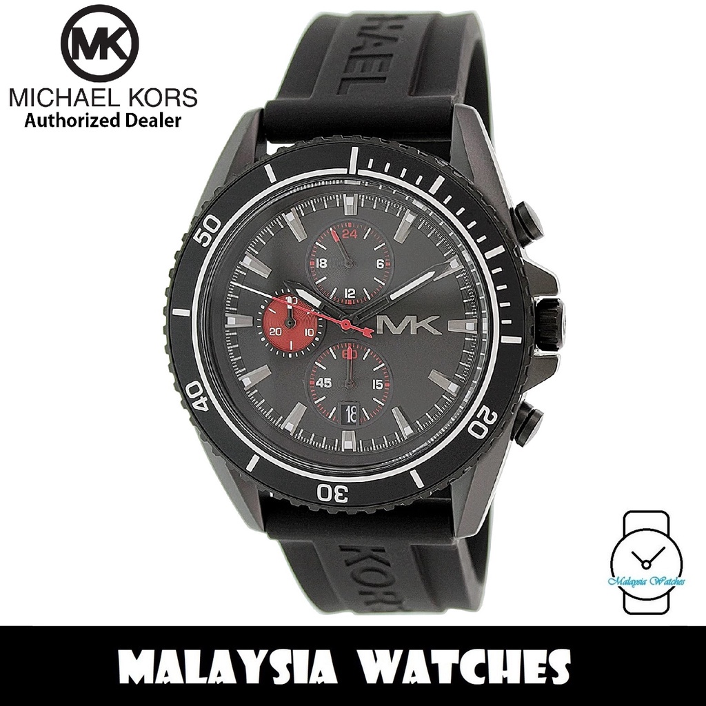 (100% Original) MICHAEL KORS MK8377 JetMaster Chronograph Stainless ...