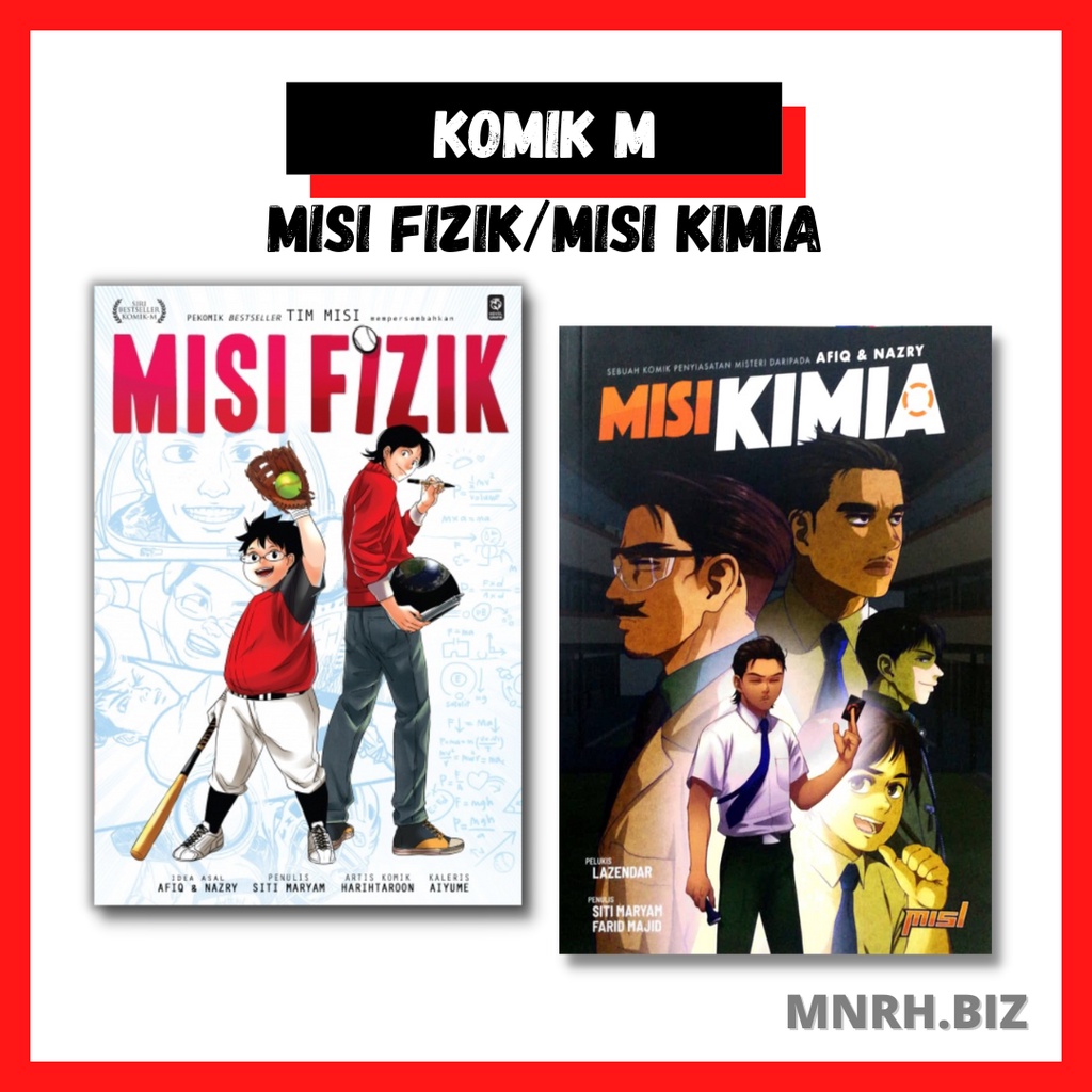 Buku Komik M Misi Fizik Misi Kimia Malay Books Komik Melayu Komik