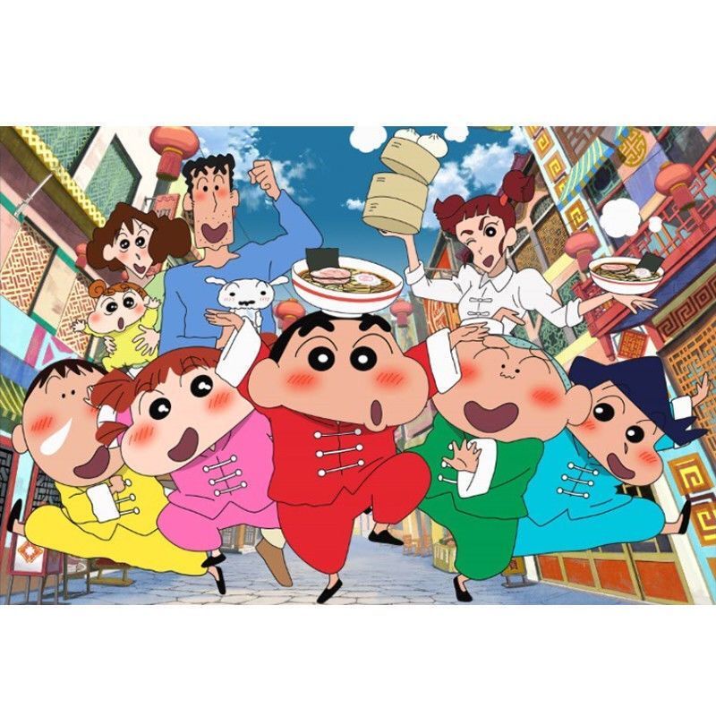 📣Ready Stock Crayon Shin-chan 🧩puzzles jigsaw puzzle 1000 pcs puzzle for kids puzzle adult🧩02
