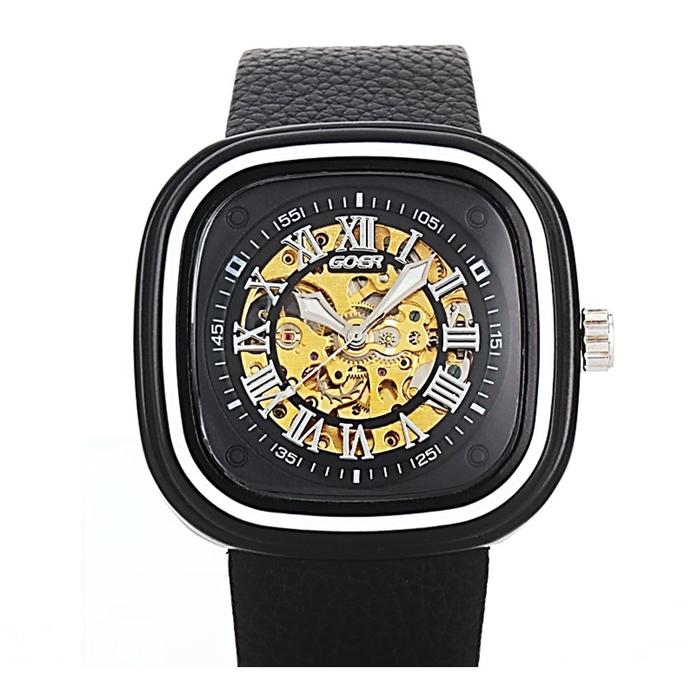 GOER GM75 Automatic and Self Wind Mechanical Watch Waterproof