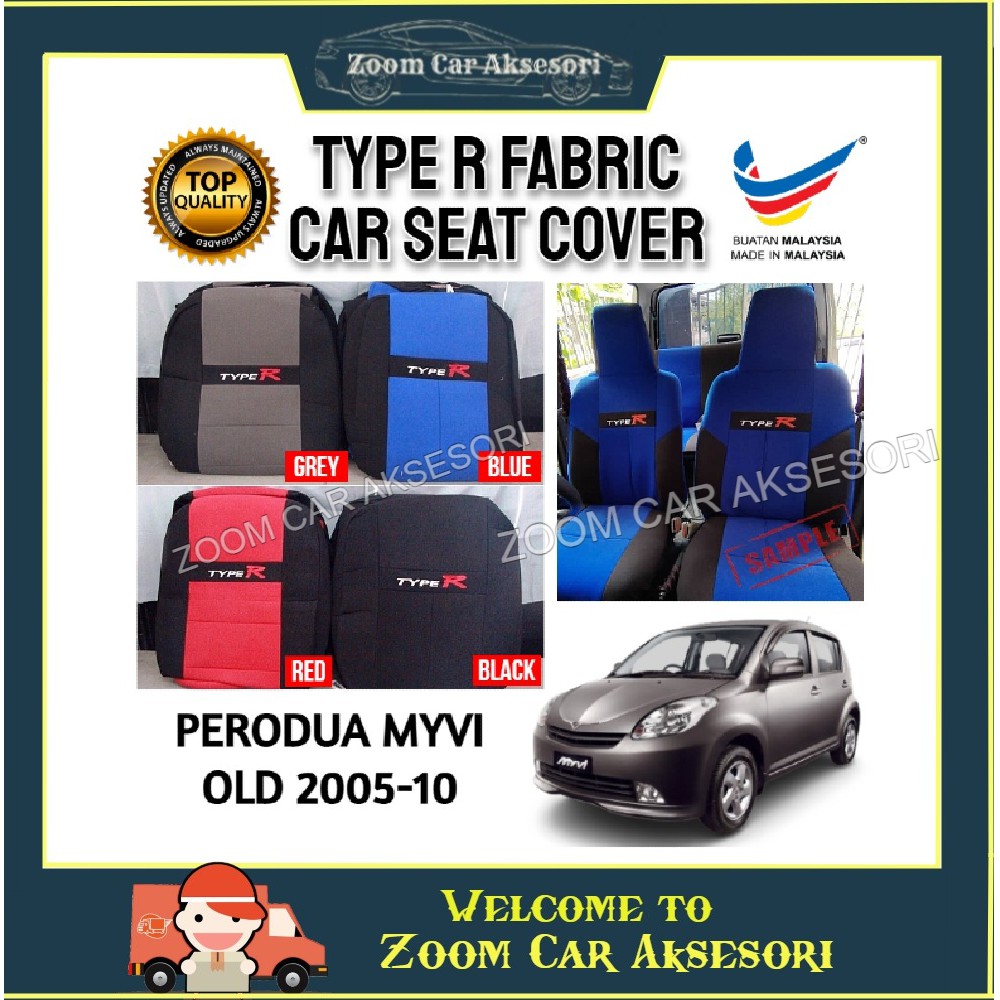 Type R Car Seat Cover FOR MYVI OLD Auto Interior Accessory SEAT Cover