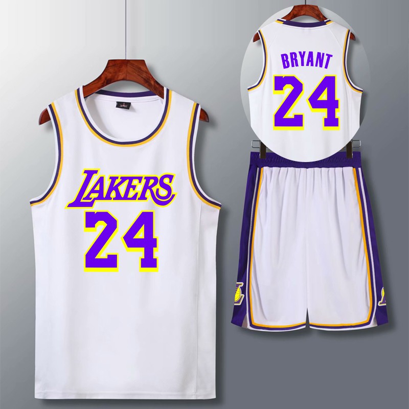 Kobe Bryant Basketball Jersey Suit Lakers #24 Commemorate Black Mamba Game  Training Uniforms Men's Personalized Basketball Vests and Shorts Kit  Black-XXXXXL : : Clothing, Shoes & Accessories