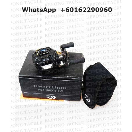 NEW 19 DAIWA Fishing reel MORETHAN PE1000 TW Baitcasting Reel Made