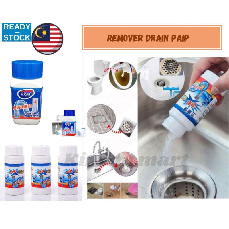 Remover Drain Pipe / Clogged / Serbuk Paip Tersumbat | Shopee Malaysia