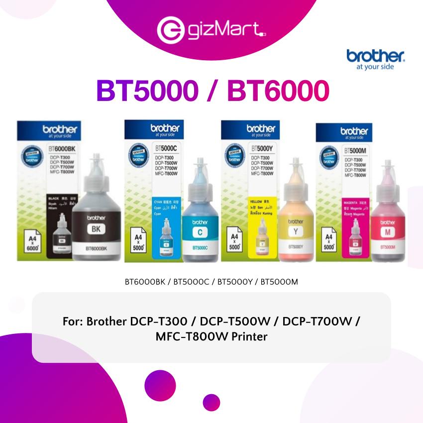 Brother Original BT6000BK / BTD60BK / BT5000 Refill Ink Bottle - For ...