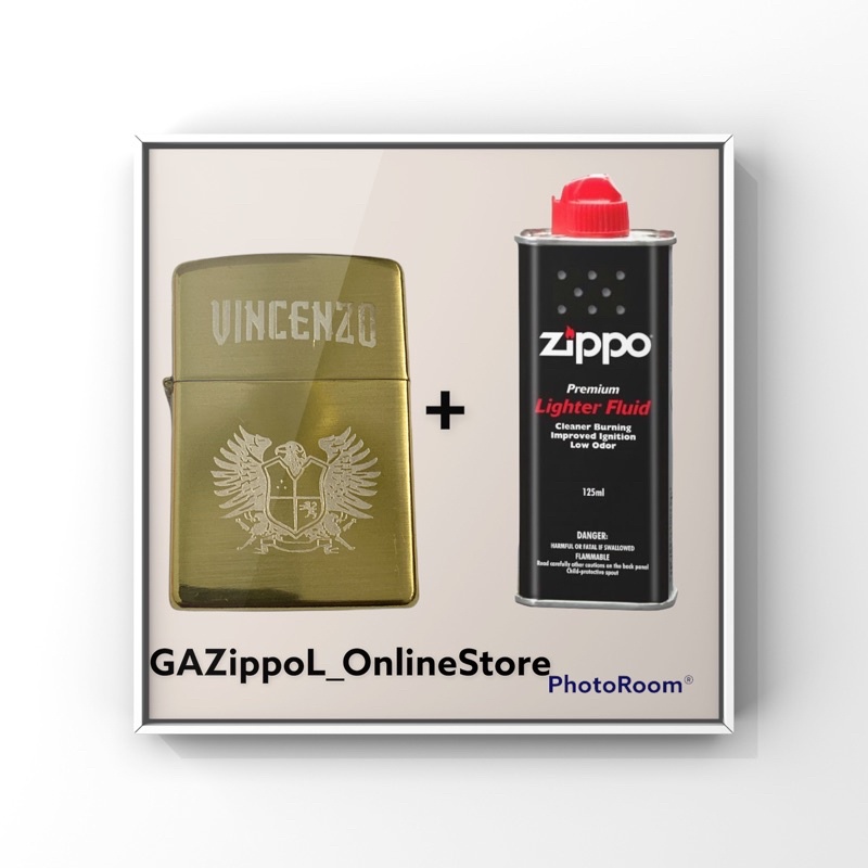 🔥Vincenzo Logo Kerosene Oil Lighter+Zippo Fluid Shopee Malaysia