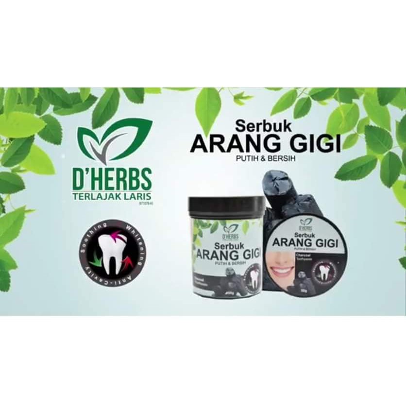 [free Shipping 🔥] Dherbs Serbuk Arang Gigi Shopee Malaysia