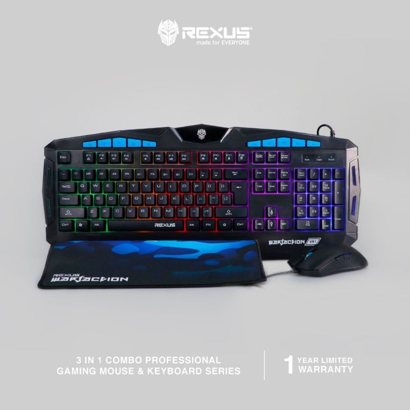 Rexsus RGB Gaming combo Mouse Keyboard | Shopee Malaysia