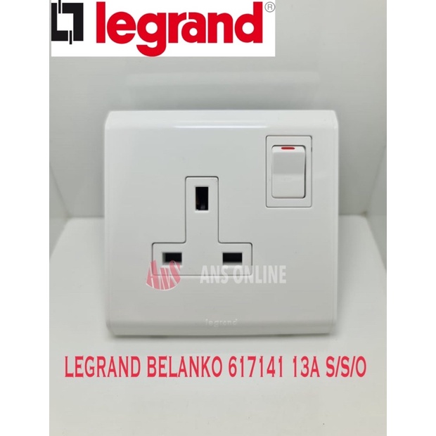 LEGRAND BELANKO 13A SWITCH SOCKET OUTLET 617141 | Shopee Malaysia