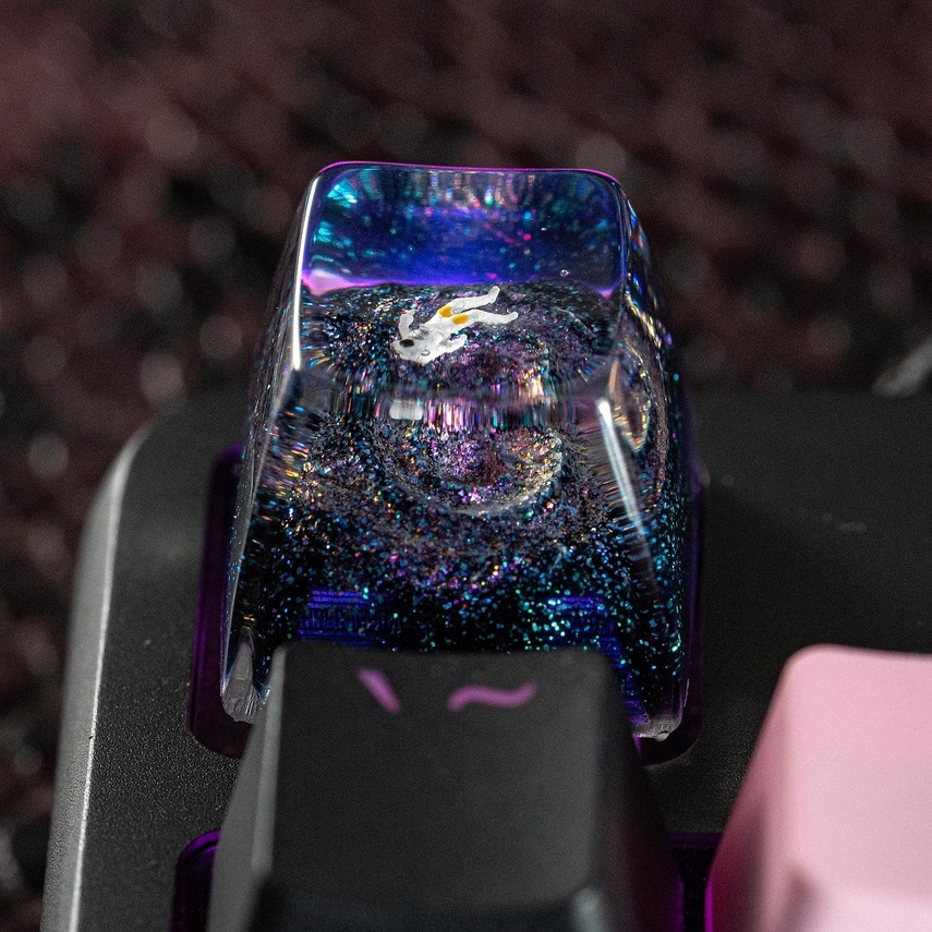 Interstellar keycap, galaxy keyboard button, beautiful keycap keycap ...