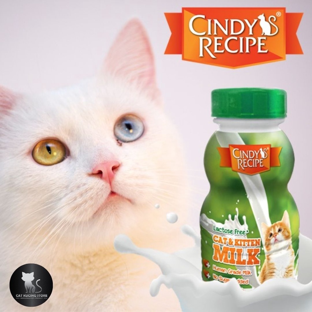 Cindy Recipe Cat & Kitten Milk / Susu (250ml) Lactose Free Shopee