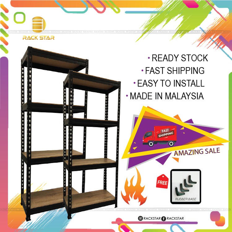 HOT SALE STORAGE RACK / RAK BESI DIY ( READY STOCK ) 5x2x1 feet ...