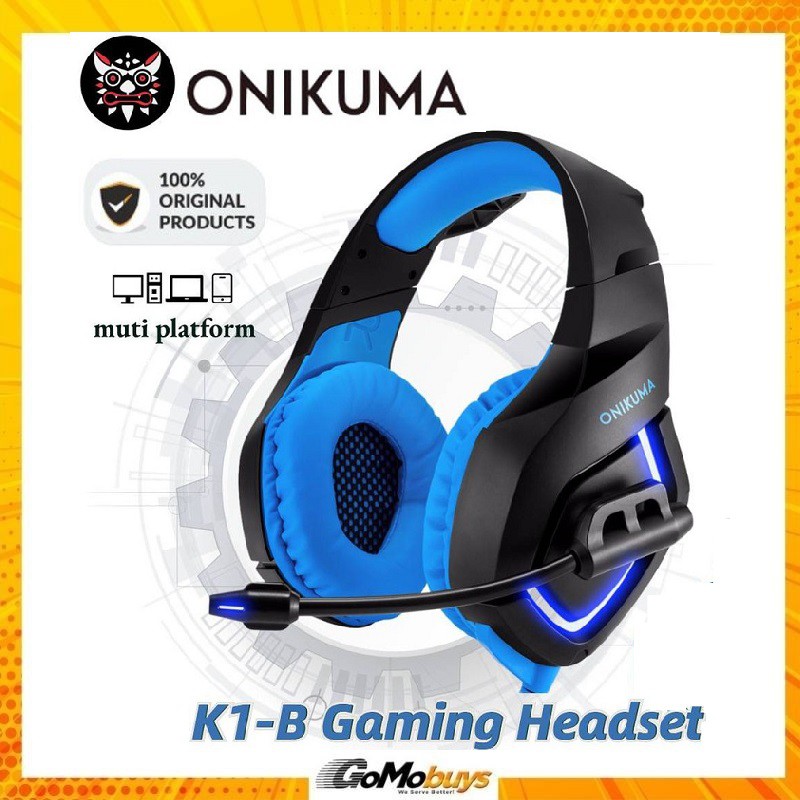 Ready Stock Onikuma K1 B Gaming Headset High Quality Sound Quality 3d Surround Shopee Malaysia 4008