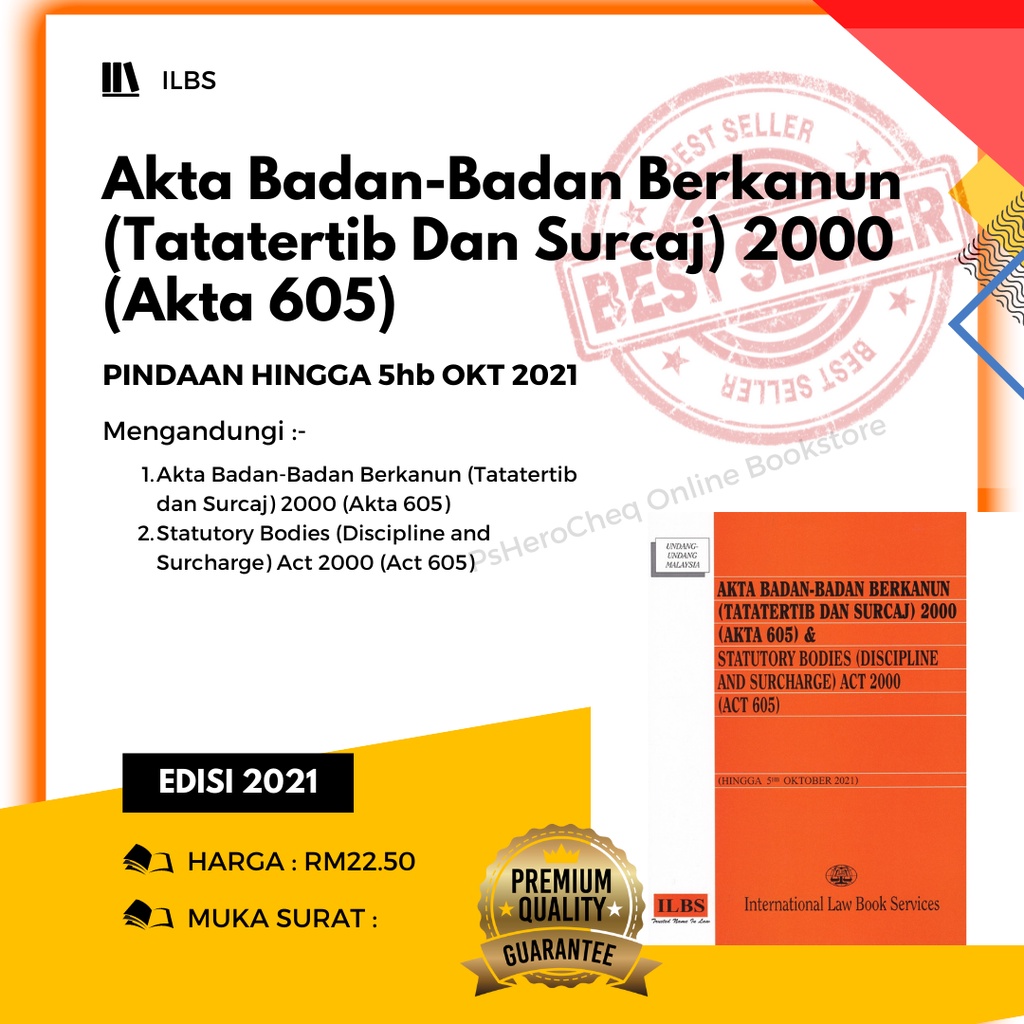 5hb Oktober 2021 Latest! Akta BadanBadan Berkanun(Tatatertib Dan