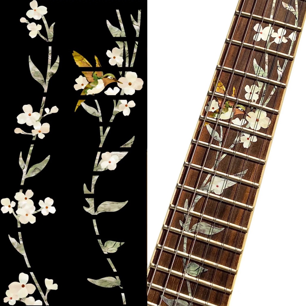 Tree Of Life Hummingbird Fret Markers Inlay Sticker for Guitars ...