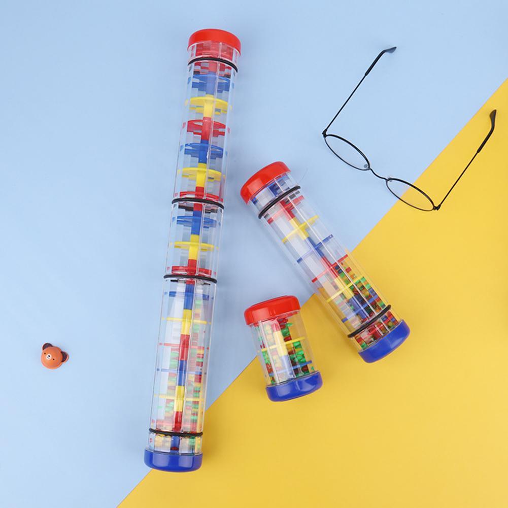 Olove Children's Rain Stick Music Toy Raindrop Sound Rainstick Rainbow ...