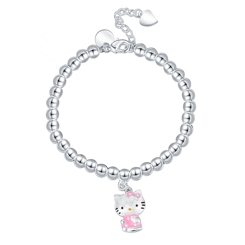 Hello kitty hot sale silver bracelet