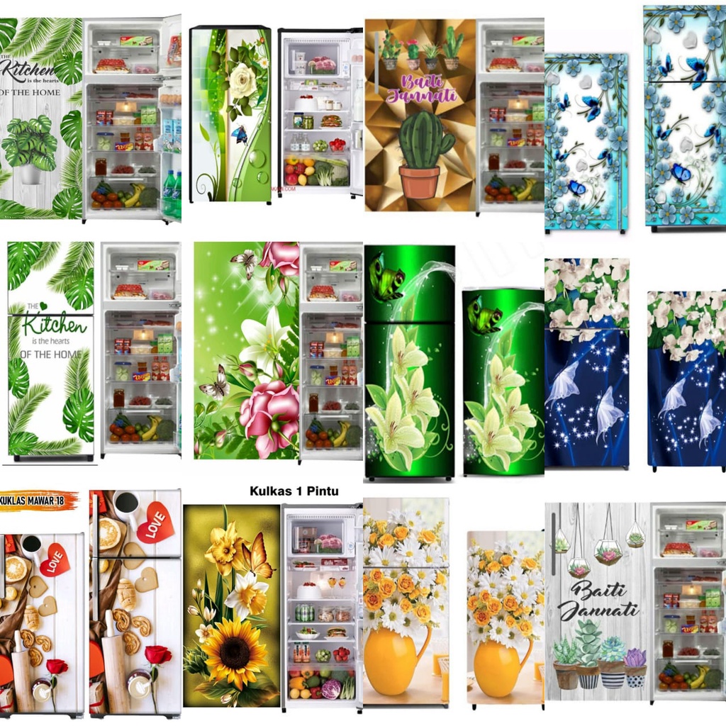 1 DOOR REFRIGERATOR STICKER (60X120CM) | Shopee Malaysia
