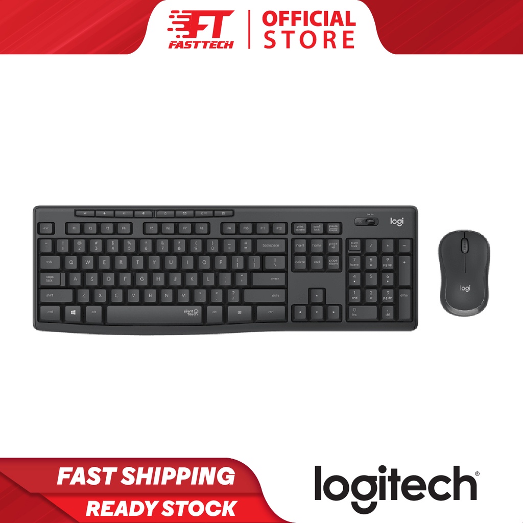 LOGITECH MK295 Wireless Combo Keyboard & Mouse with Silent Touch, Lag