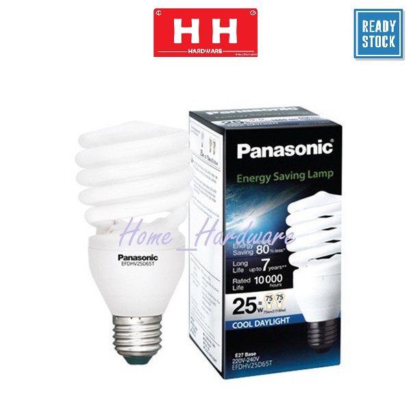 ( 100% PANASONIC ) Spiral Tube Bulb 25 Watt ( Energy Saving ) 灯泡 ~Haha ...