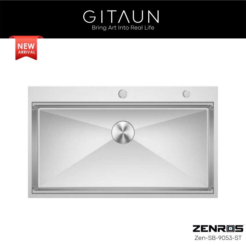 [ZENROS] SUS304 Stainless Steel Single Bowl Sink / Under Mount Sink ...