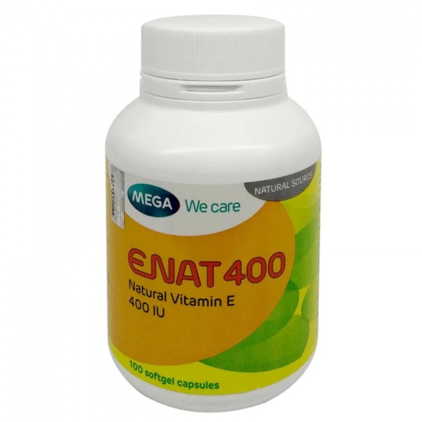 MEGA ENAT 400 Natural Vitamin E 400 iu (100's) | Shopee Malaysia