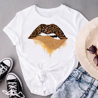 Cheap (Asian size) Short Sleeve Lip Love Sexy Trend Cute Lovely Women's  Print Tee Top Summer Fashion Tshirt Woman Female Basic T Clothing Graphic T- shirts
