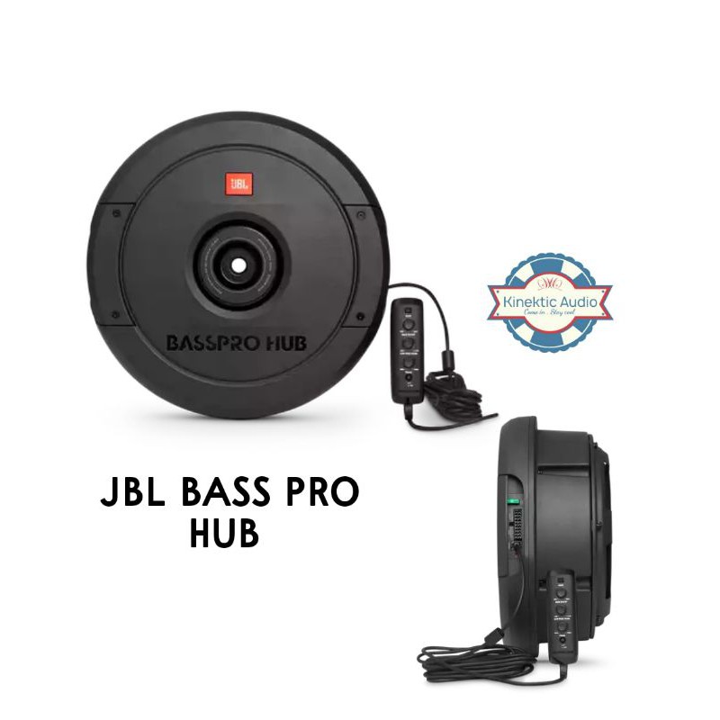 JBL BassPro Hub  11 (279mm) Spare tire subwoofer with built-in 200W RMS  amplifier with remote control.