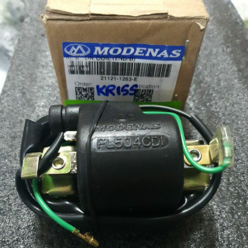 IGNITION COIL /PLUG OIL 💯 ORIGINAL MODENAS KRISS110/KRISS120/CT100
