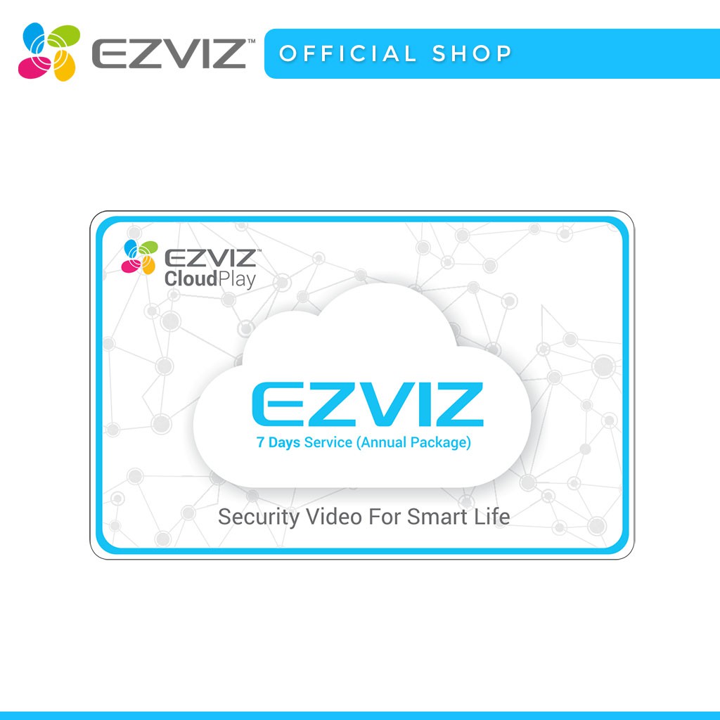 Ezviz Cloud Play 7 Day Playback Annual Subscription Cloud Voucher
