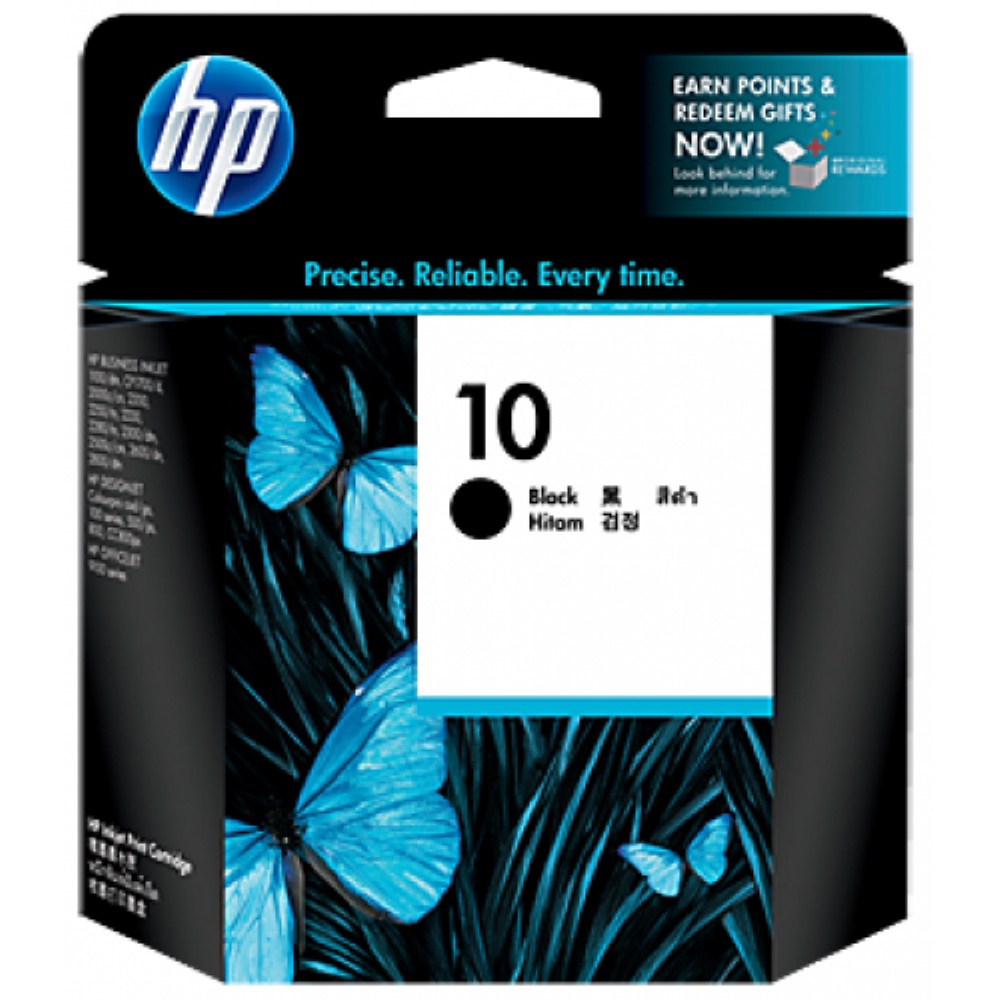 Hp 10 Black Ink Cartridge C4844a Shopee Malaysia 