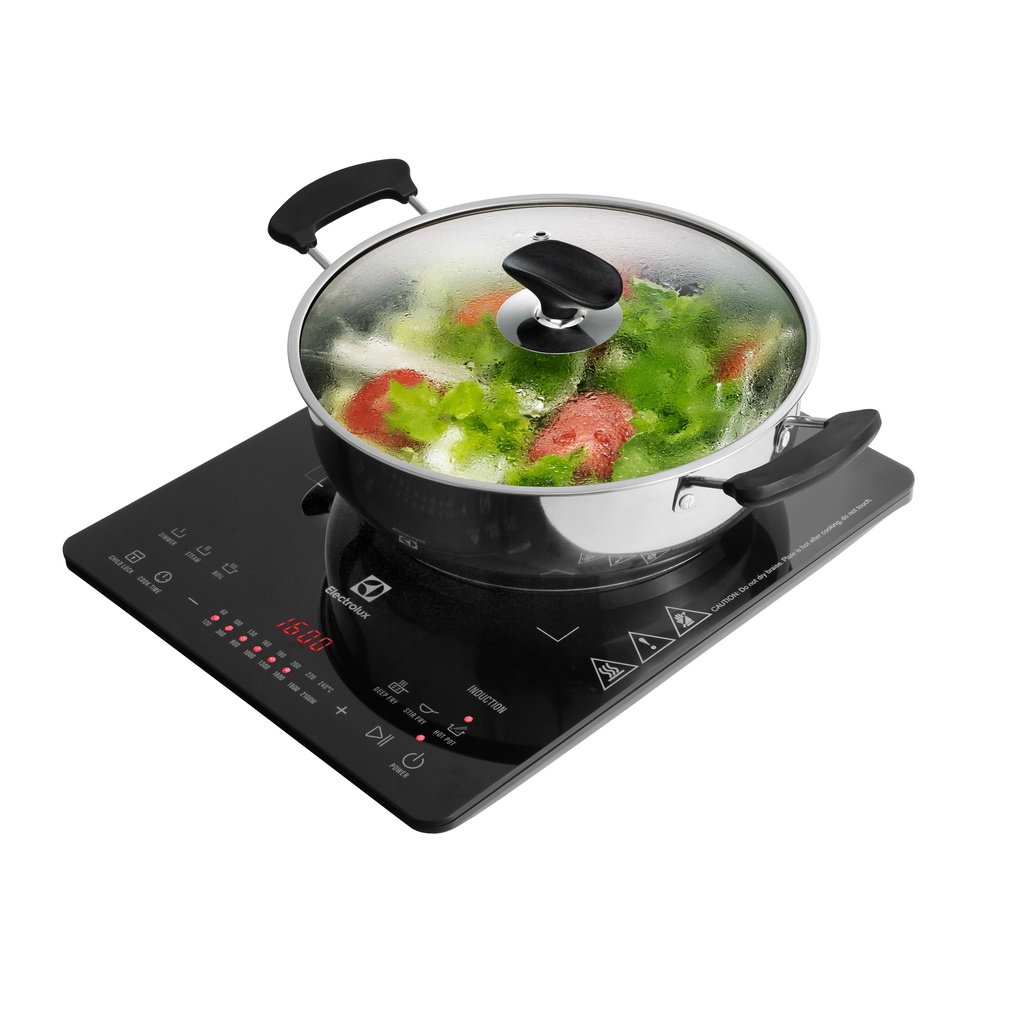 Electrolux Portable Tempered Glass Induction Cooker with Pot and
