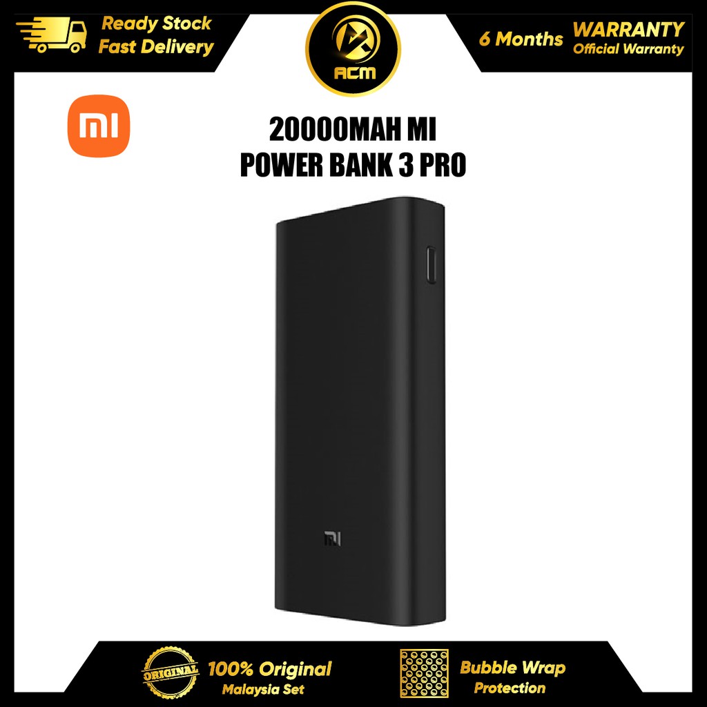 Xiaomi 20000mAh Mi Power Bank 3 Pro 100% Original | Shopee Malaysia